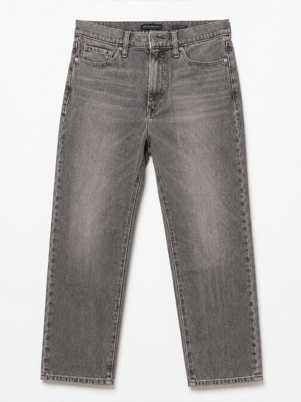 Banana Republic High-Rise Straight Jeans in Grey Fade